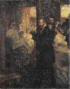 Adolph von Menzel Im Opernhaus oil painting